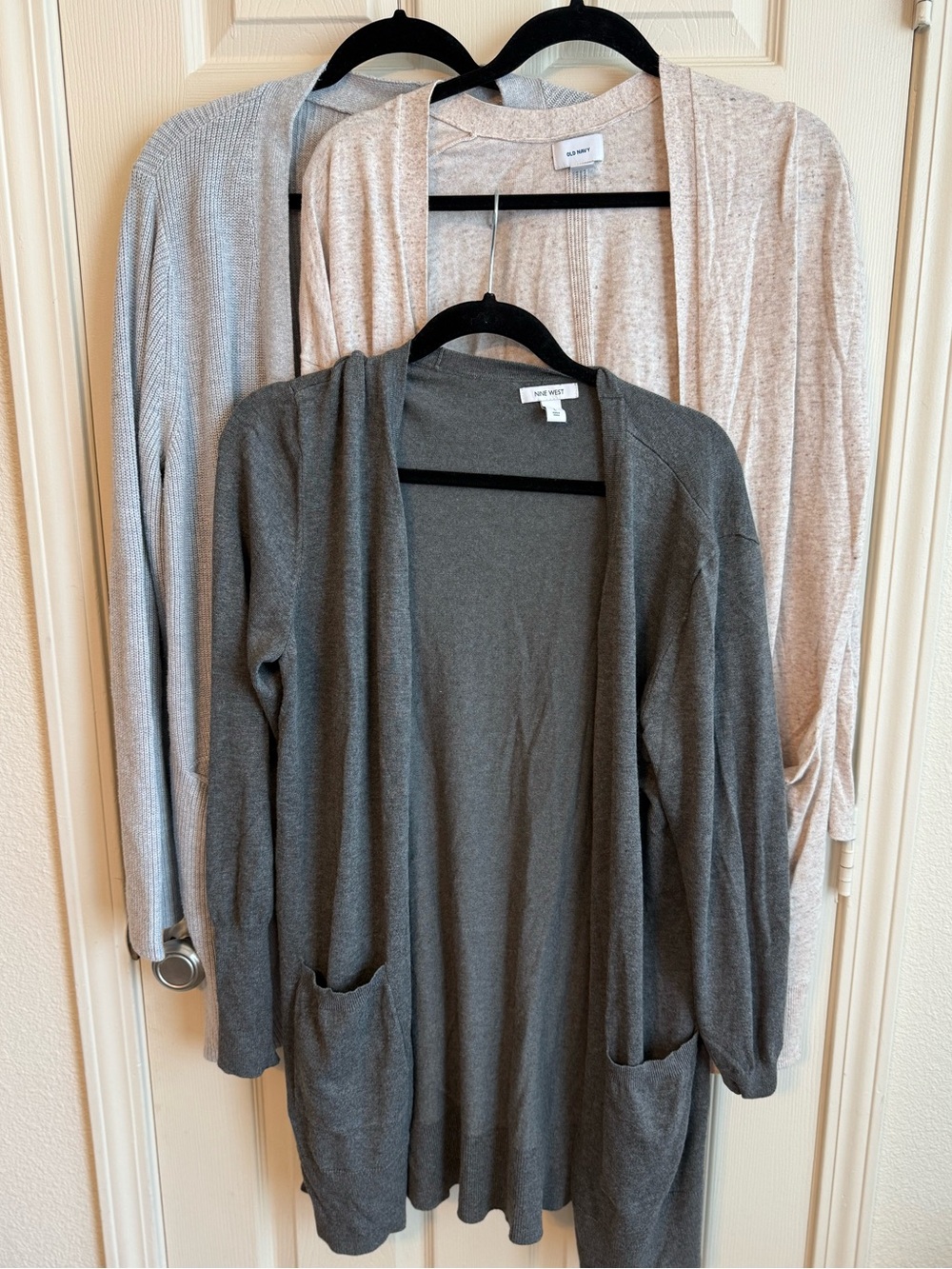 Open-Front Tunic length Lightweight Cardigan set